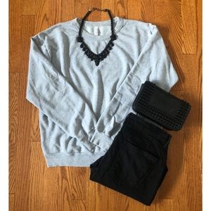 American Apparel Grey/Blue Sweatshirt